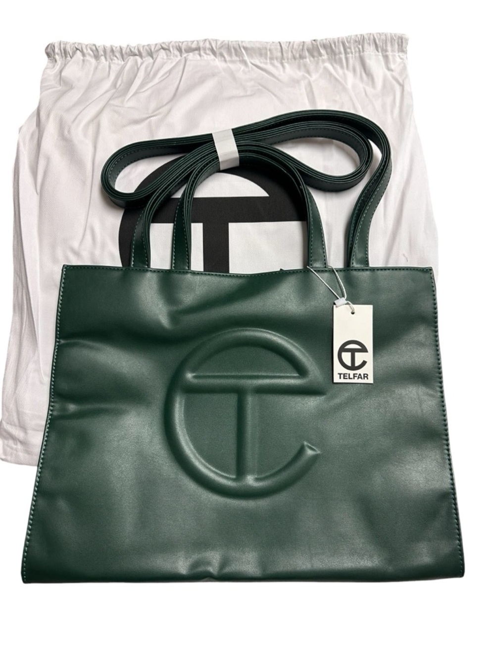 New Telfar Medium Shopping Shopper Bag Dark Olive Green